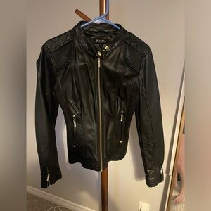Guess faux leather motto jacket